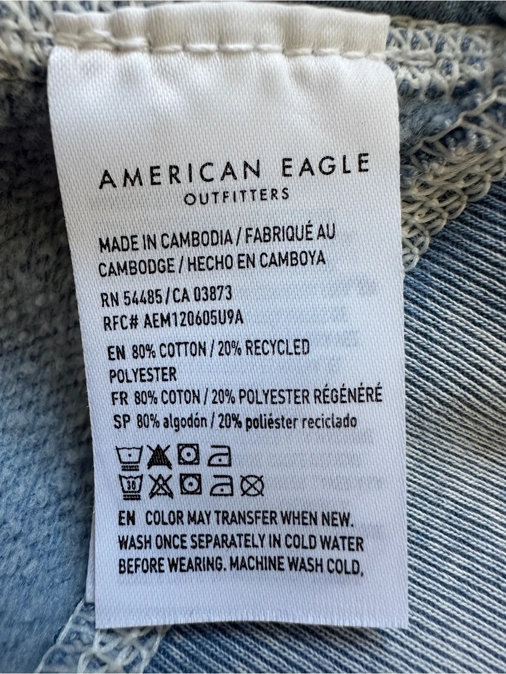 American Eagle Half-Zip Pullover Sweatshirt - Picture 9 of 9
